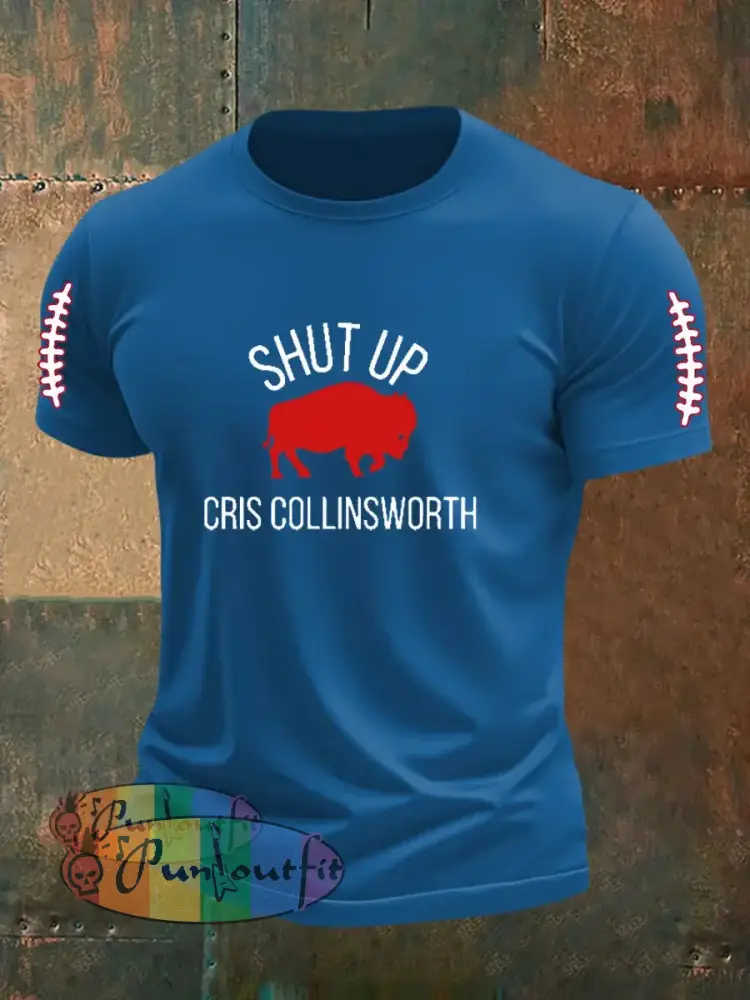 Men’s Go Buffalo Football Fans Lovers Gameday Casual Short Sleeve T-shirt Blue / S