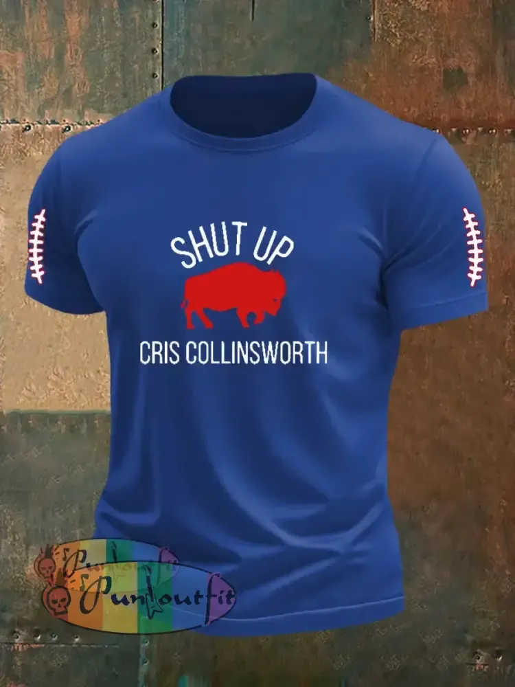 Men’s Go Buffalo Football Fans Lovers Gameday Casual Short Sleeve T-shirt Royal Blue / S