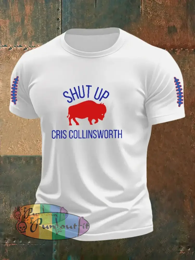 Men’s Go Buffalo Football Fans Lovers Gameday Casual Short Sleeve T-shirt White / S