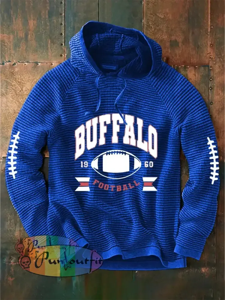 Men’s Go Buffalo Football Fans Lovers Gameday Casual Sweatshirt Blue / S