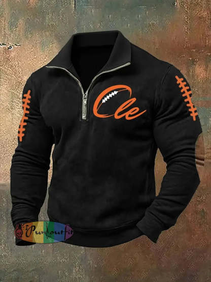 Men’sFootball Fans Lovers Gameday Casual Tops Black / S