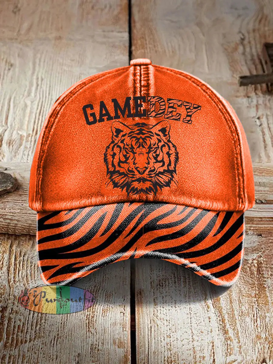 Unisex American football hat Orange / ONE