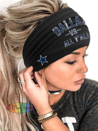 Unisex American Football Headscarf Black / ONE