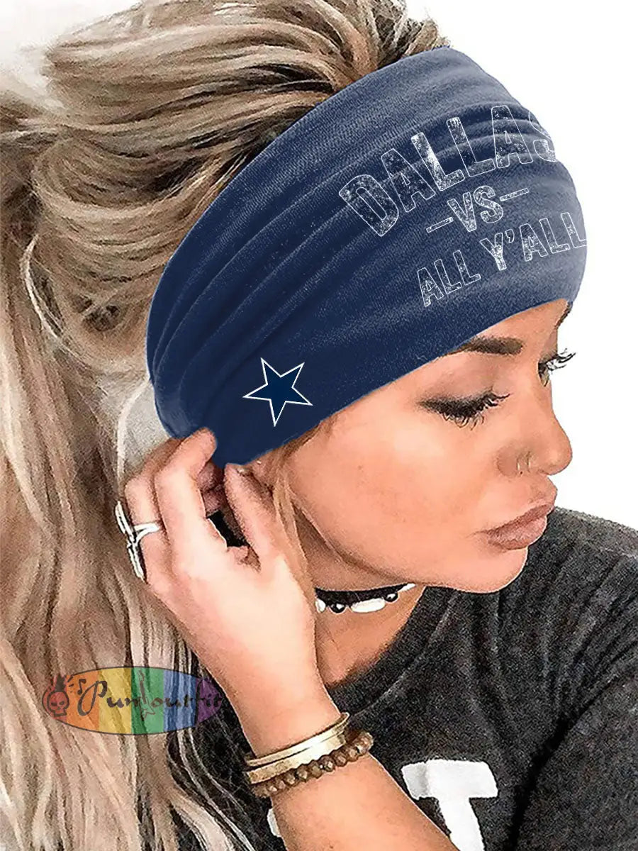 Unisex American Football Headscarf Navy Blue / ONE