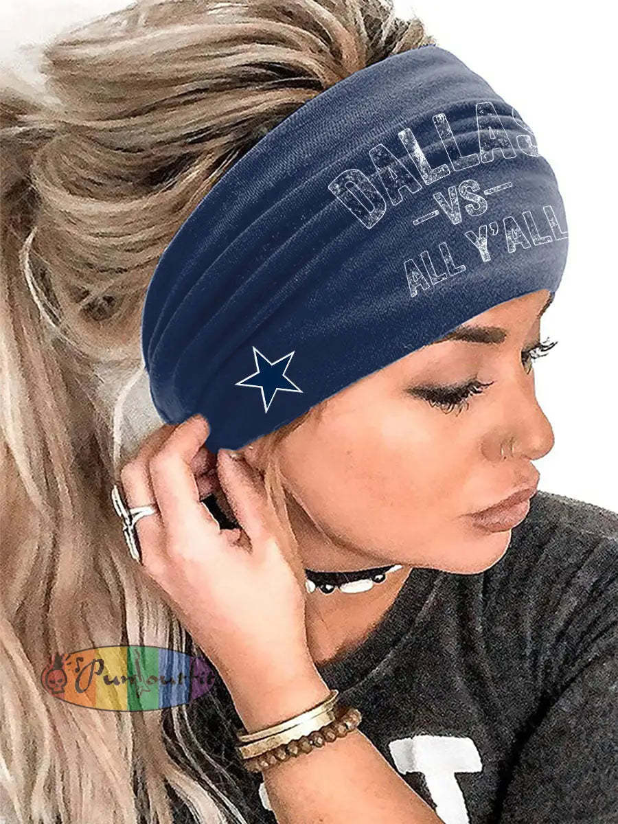 Unisex American Football Headscarf Navy Blue / ONE