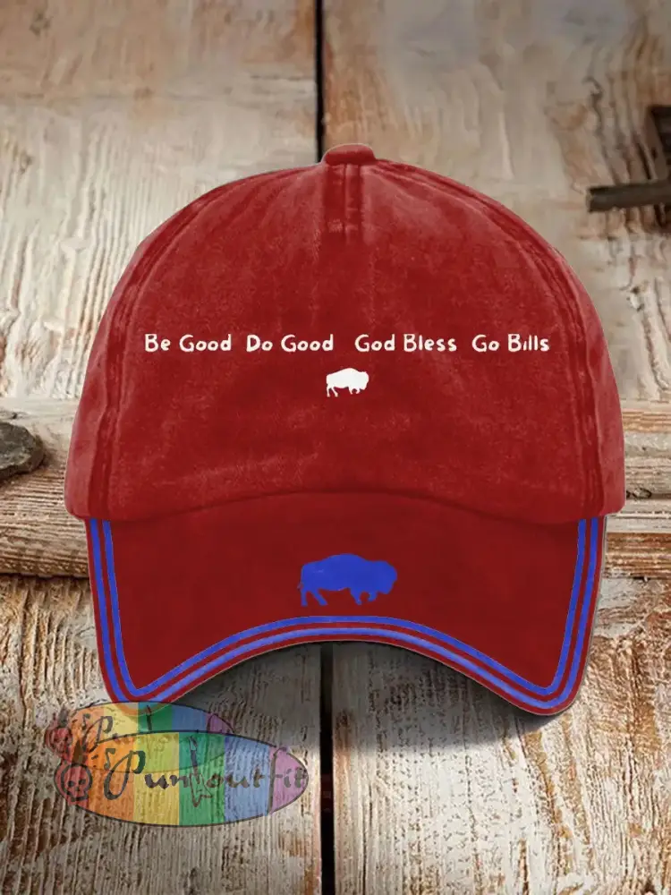 Unisex Buffalo Football Lover Print Hat Red / ONE