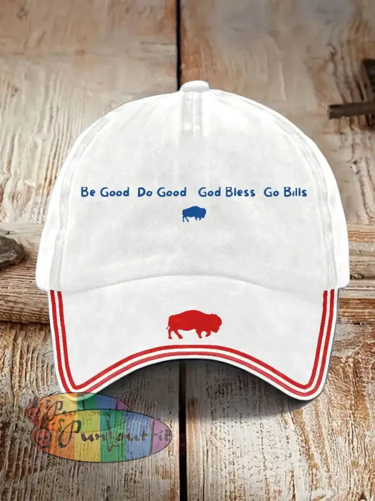 Unisex Buffalo Football Lover Print Hat White / ONE