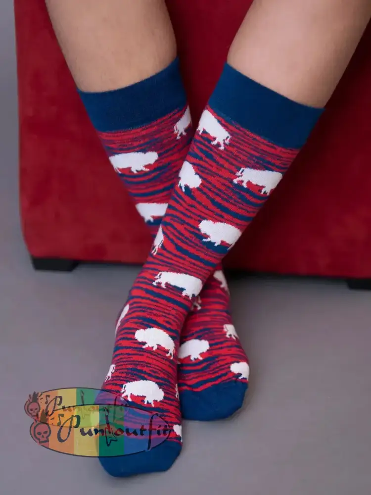 Unisex Buffalo Football Lover Printed Socks As picture / ONE