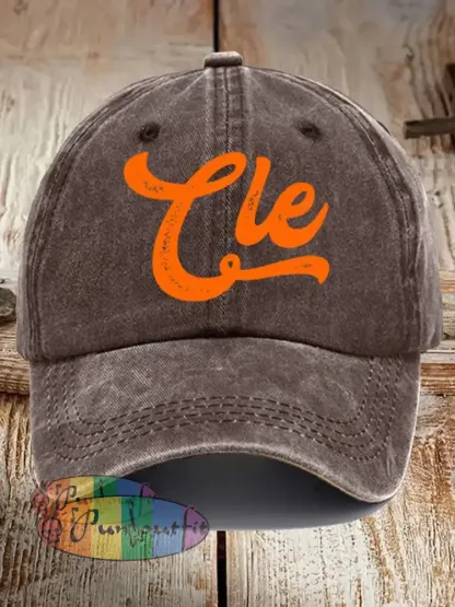 Unisex Football Fans Lovers Gameday Casual Design Print Hat Coffee / ONE