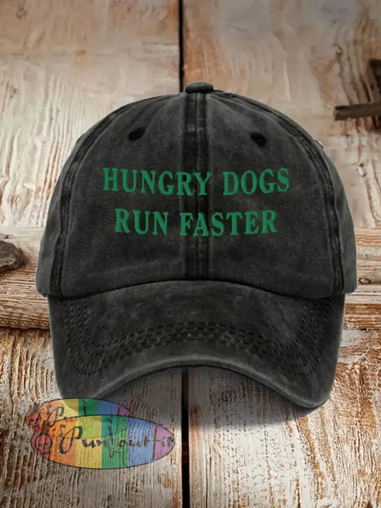 Unisex Hungry Dogs Run Faster,Fly Eagles Fly Football Fans Lovers Gameday Hat Black / ONE