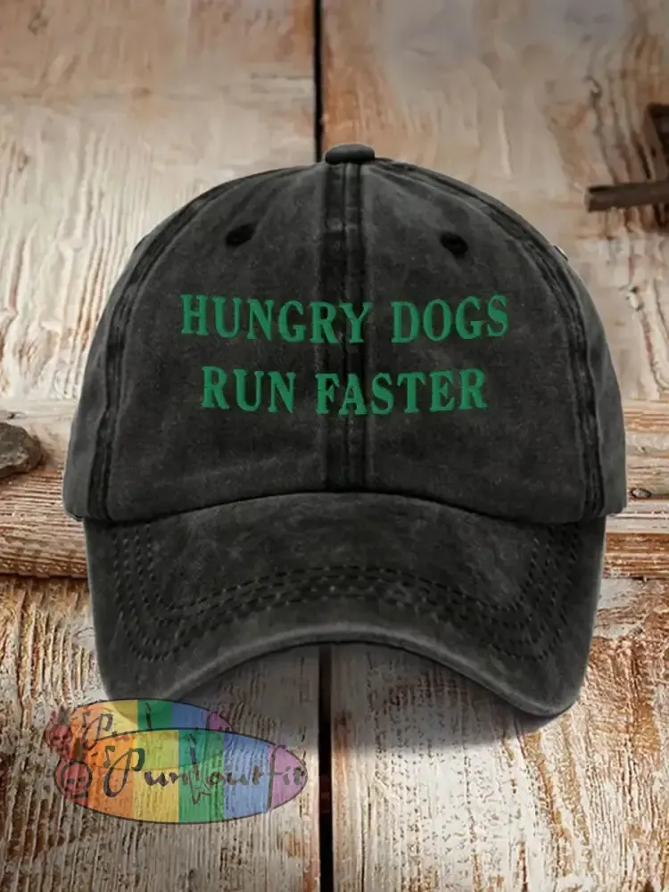 Unisex Hungry Dogs Run Faster,Fly Eagles Fly Football Fans Lovers Gameday Hat Black / ONE