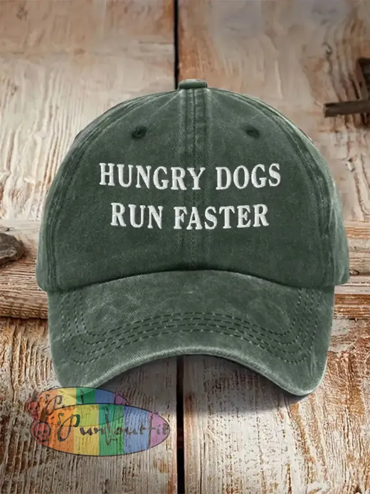 Unisex Hungry Dogs Run Faster,Fly Eagles Fly Football Fans Lovers Gameday Hat Dark Green / ONE