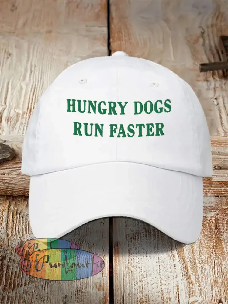 Unisex Hungry Dogs Run Faster,Fly Eagles Fly Football Fans Lovers Gameday Hat White / ONE
