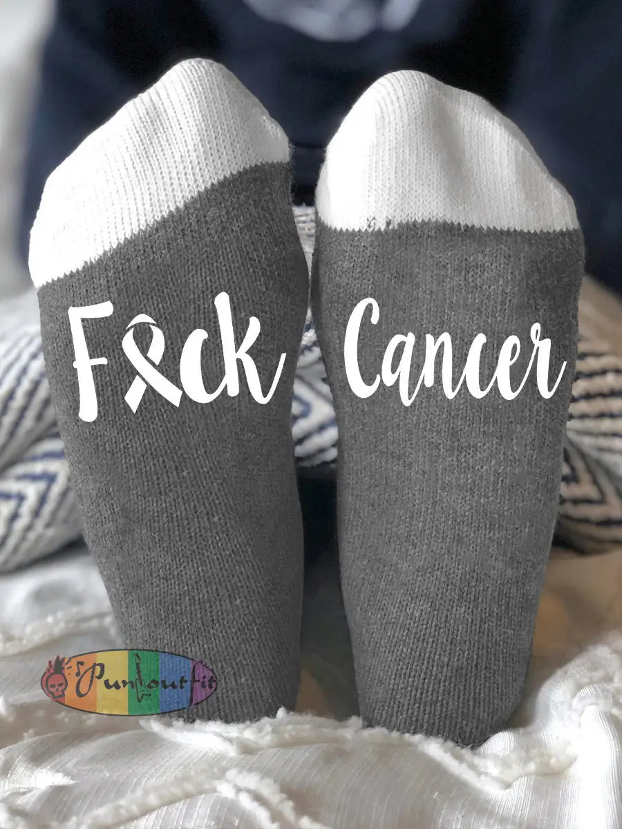 Unisex models fight diseases socks Gray / ONE