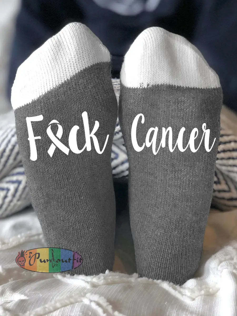 Unisex models fight diseases socks Gray / ONE