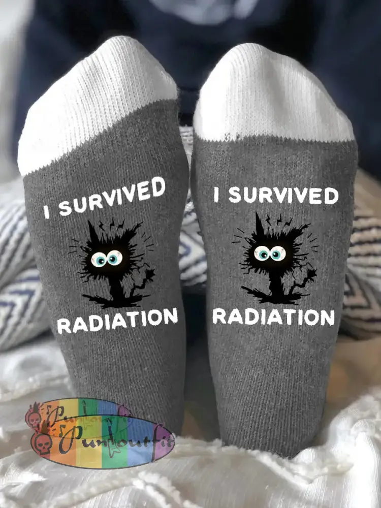Unisex models fight diseases socks Gray / ONE
