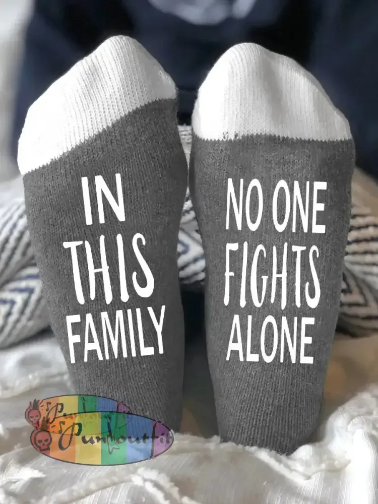 Unisex models fight diseases socks Gray / ONE