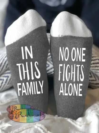 Unisex models fight diseases socks Gray / ONE