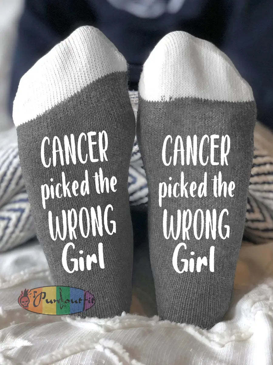 Unisex models fight diseases socks Gray / ONE