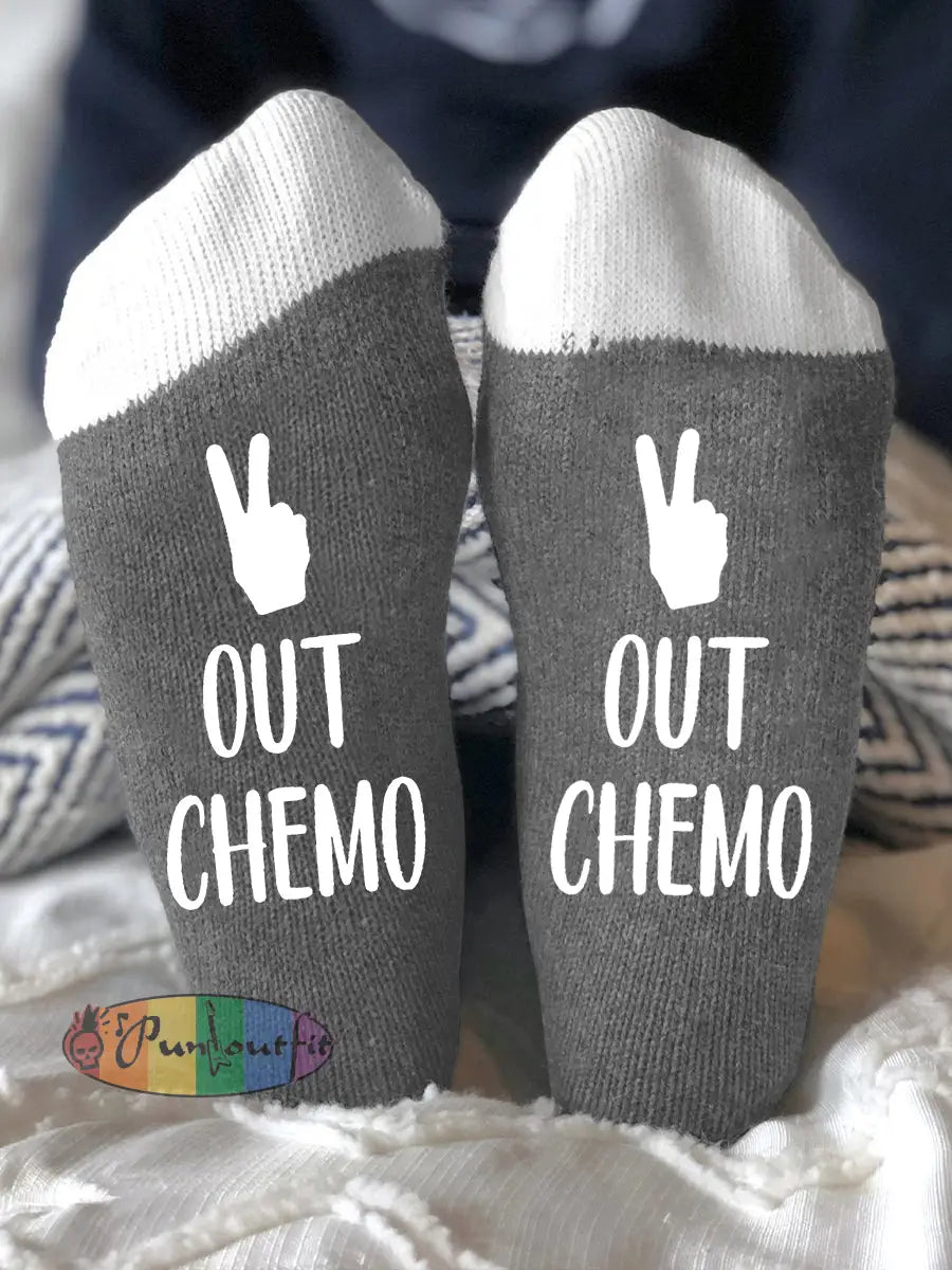 Unisex models fight diseases socks Gray / ONE