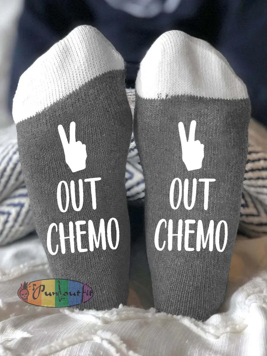 Unisex models fight diseases socks Gray / ONE