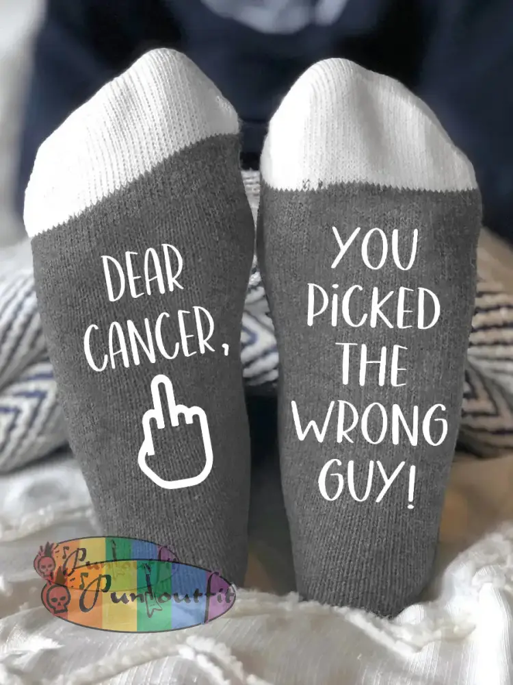 Unisex models fight diseases socks Gray / ONE