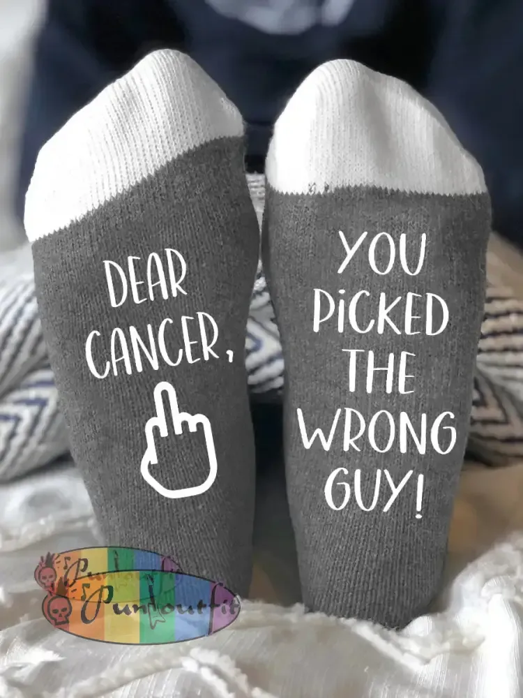 Unisex models fight diseases socks Gray / ONE