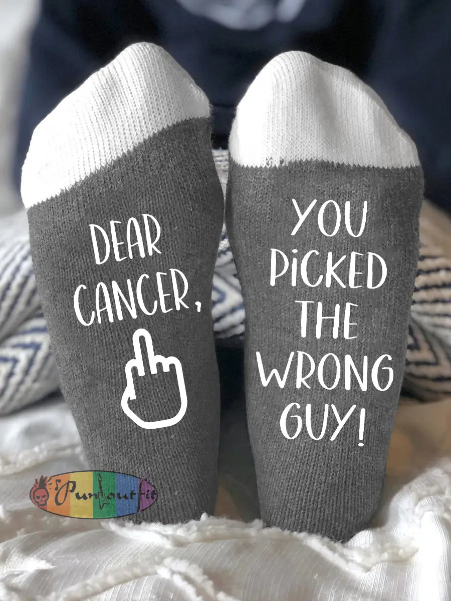 Unisex models fight diseases socks Gray / ONE