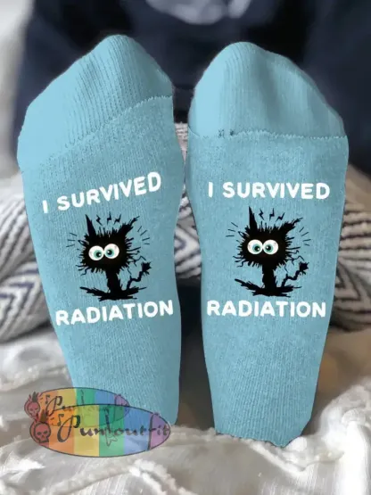 Unisex models fight diseases socks Light Blue / ONE
