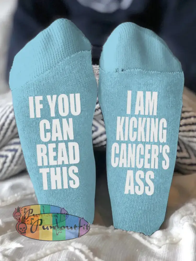 Unisex models fight diseases socks Light Blue / ONE