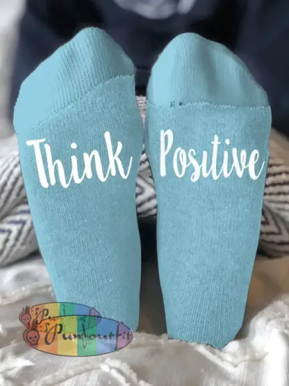 Unisex models fight diseases socks Light Blue / ONE