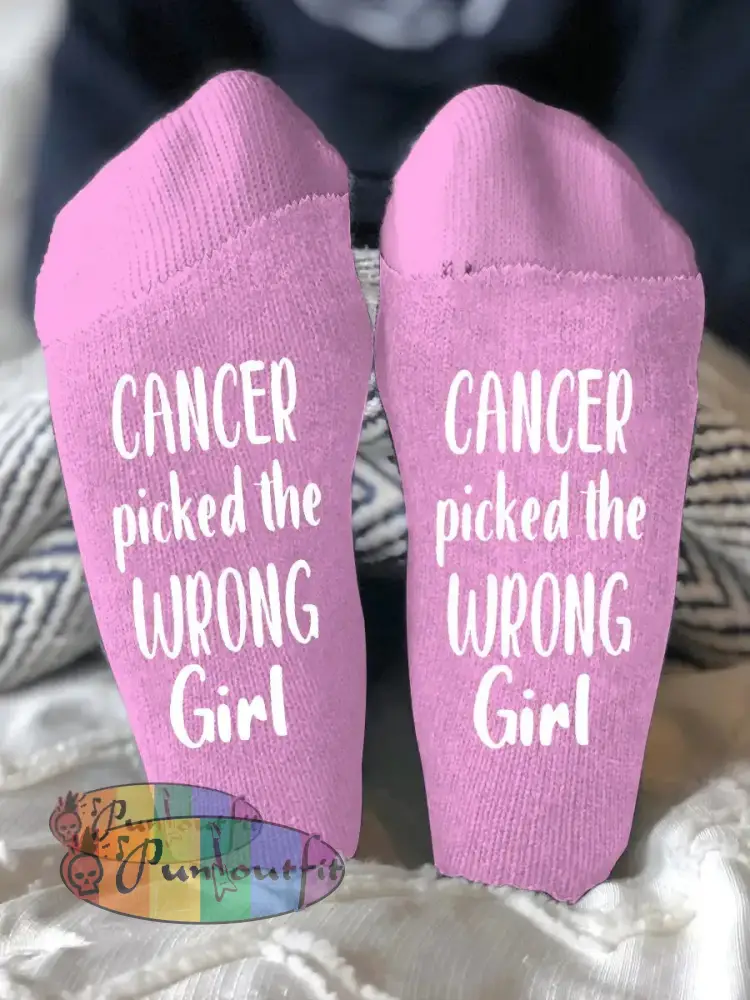 Unisex models fight diseases socks Pink / ONE