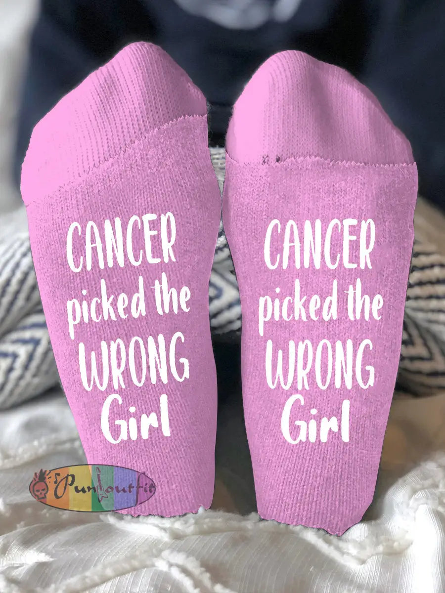 Unisex models fight diseases socks Pink / ONE