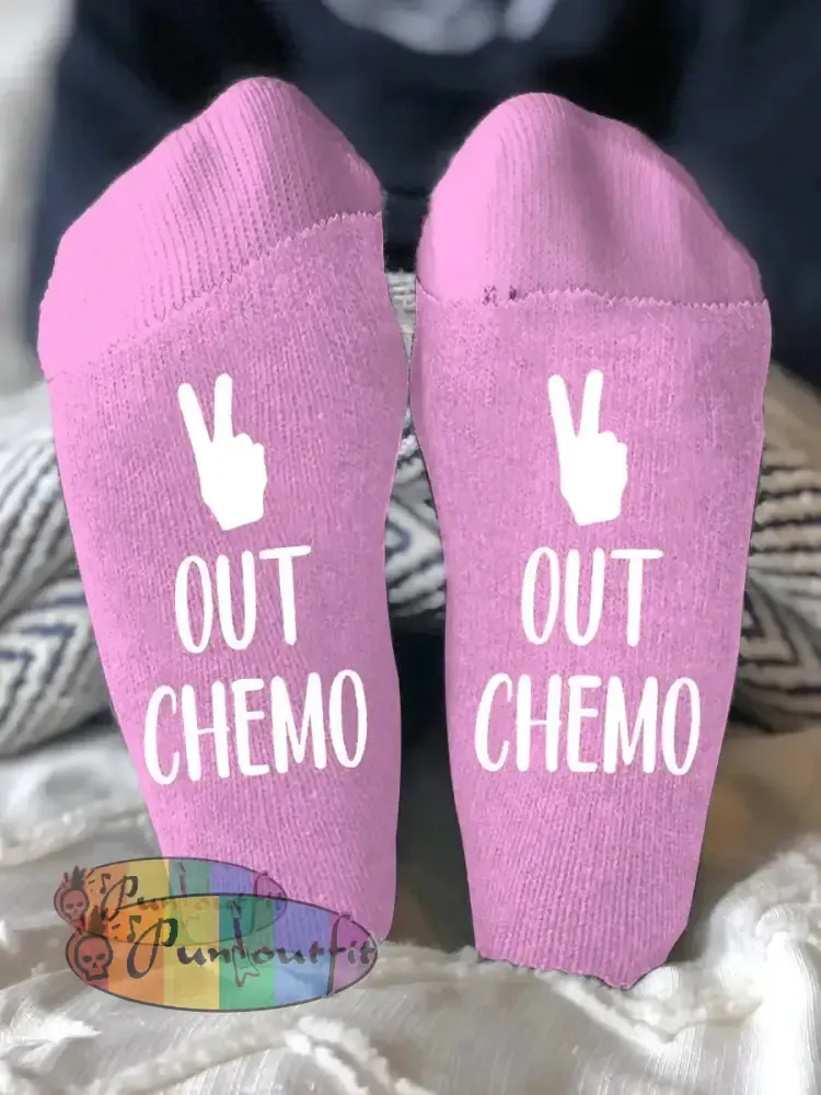 Unisex models fight diseases socks Pink / ONE
