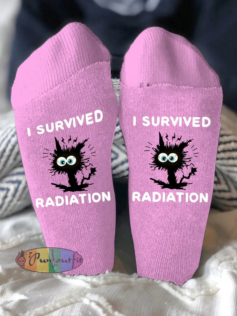 Unisex models fight diseases socks Pink / ONE