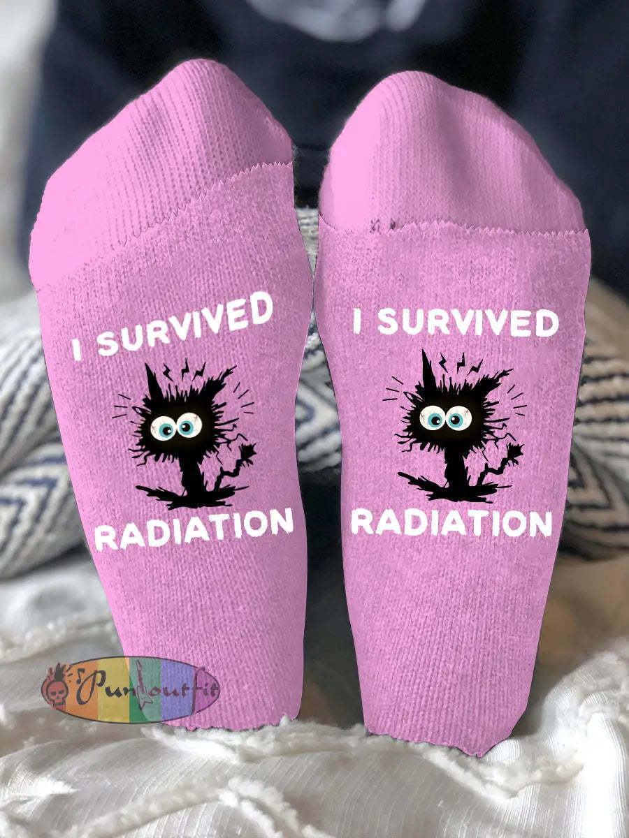 Unisex models fight diseases socks Pink / ONE