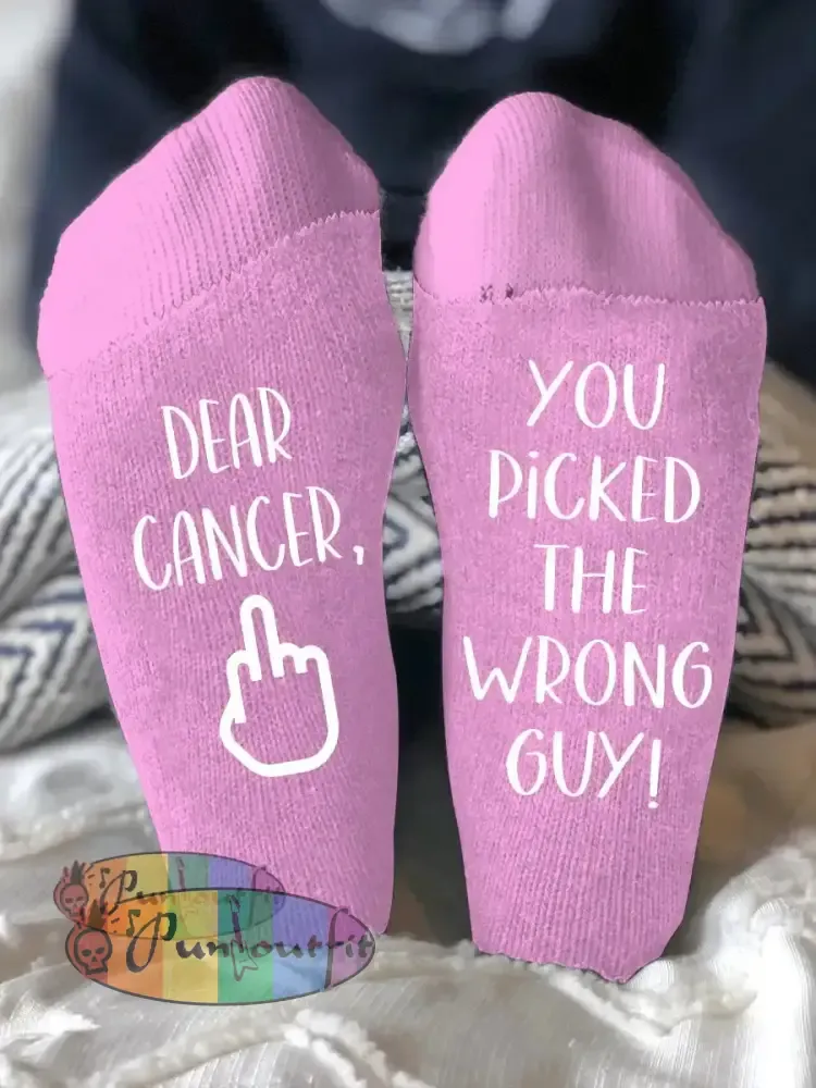 Unisex models fight diseases socks Pink / ONE