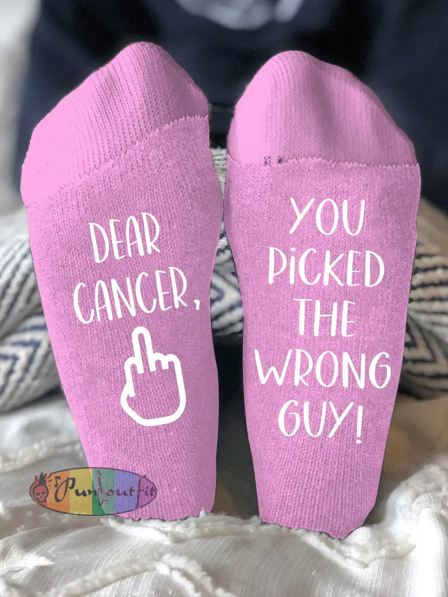 Unisex models fight diseases socks Pink / ONE