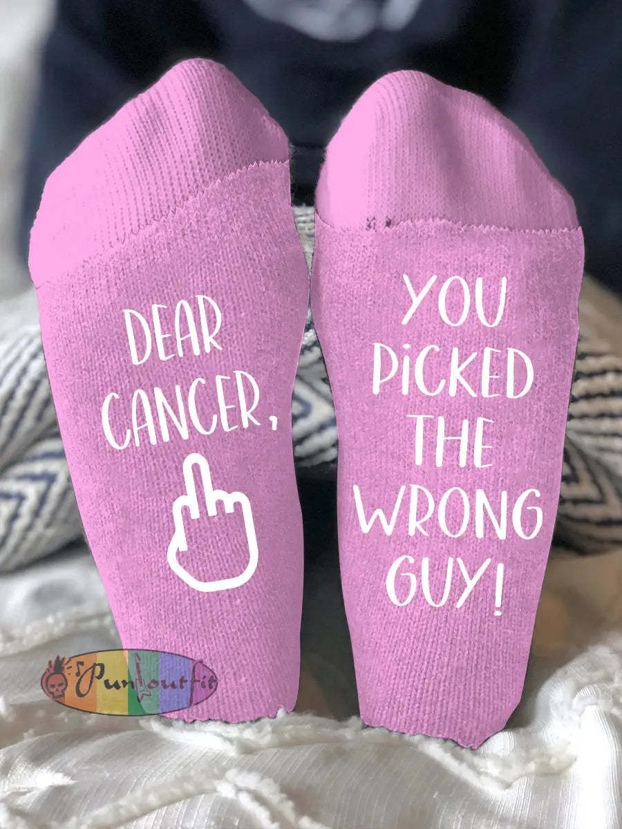 Unisex models fight diseases socks Pink / ONE