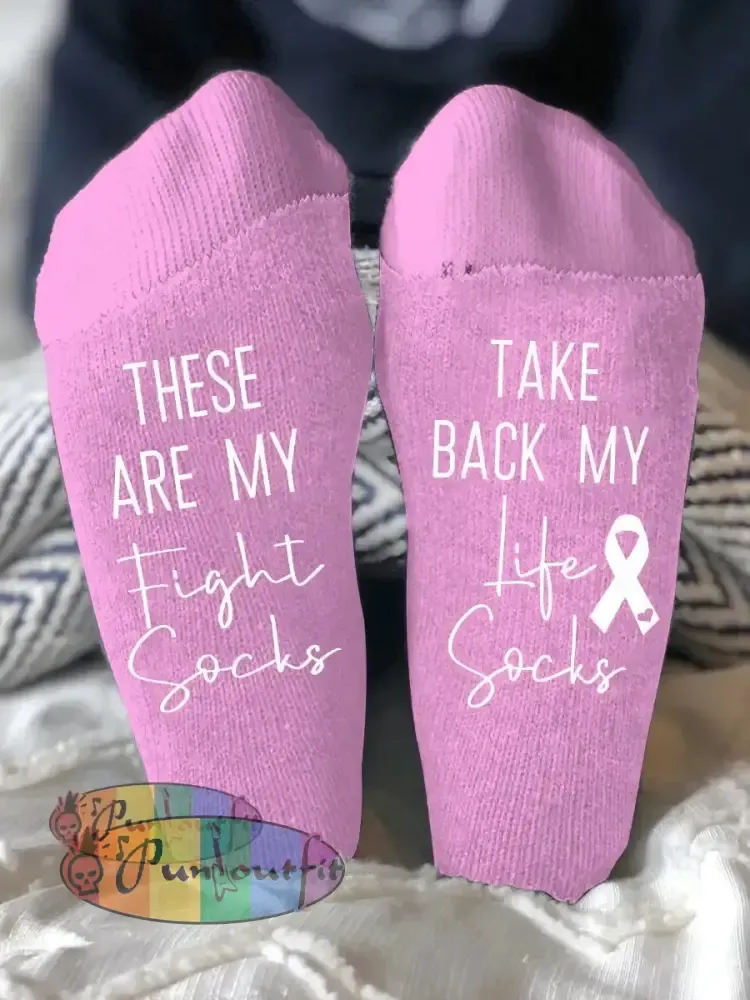 Unisex models fight diseases socks Pink / ONE