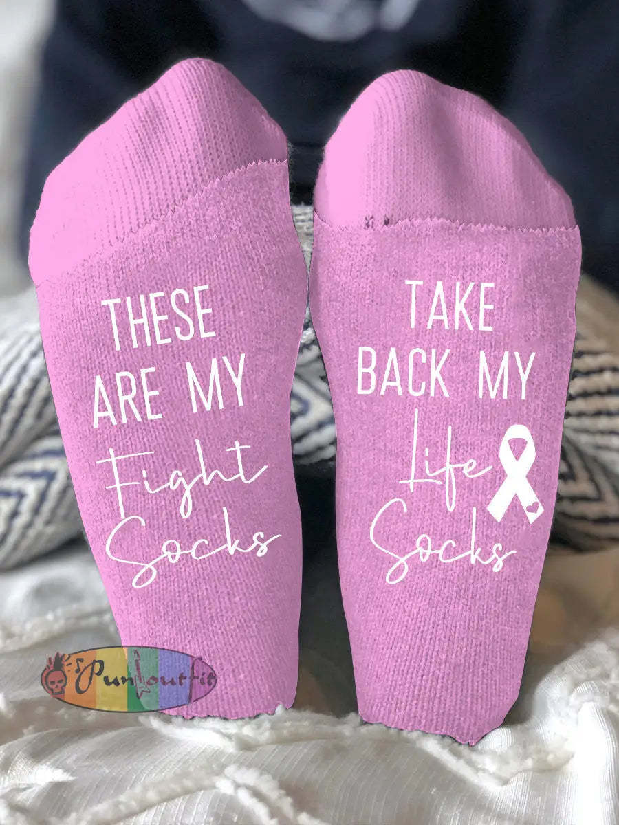 Unisex models fight diseases socks Pink / ONE