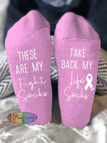 Unisex models fight diseases socks Pink / ONE