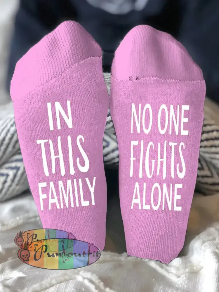 Unisex models fight diseases socks Pink / ONE