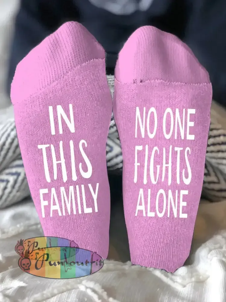 Unisex models fight diseases socks Pink / ONE