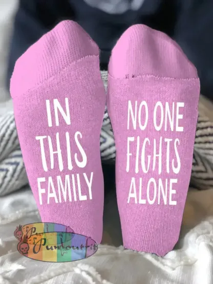 Unisex models fight diseases socks Pink / ONE
