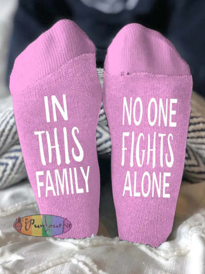 Unisex models fight diseases socks Pink / ONE