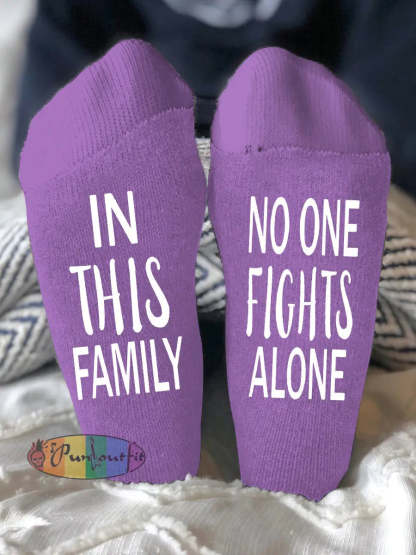 Unisex models fight diseases socks Purple / ONE