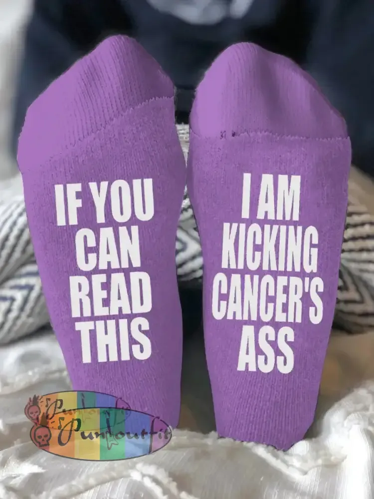 Unisex models fight diseases socks Purple / ONE