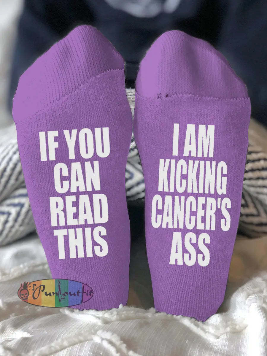 Unisex models fight diseases socks Purple / ONE