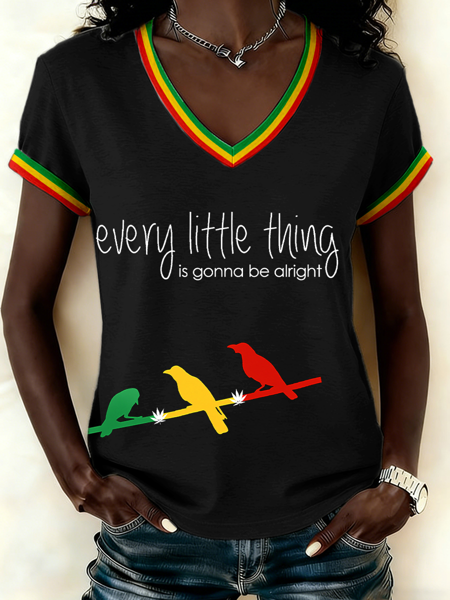 Men's Every Little Thing Is Gonna Be Alright Print T-Shirt